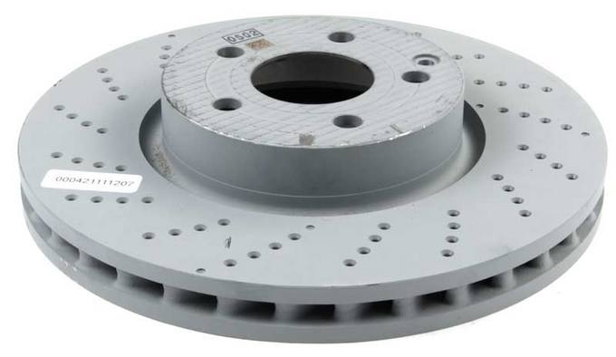 Mercedes Disc Brake Rotor - Front (322mm) (Cross-Drilled)